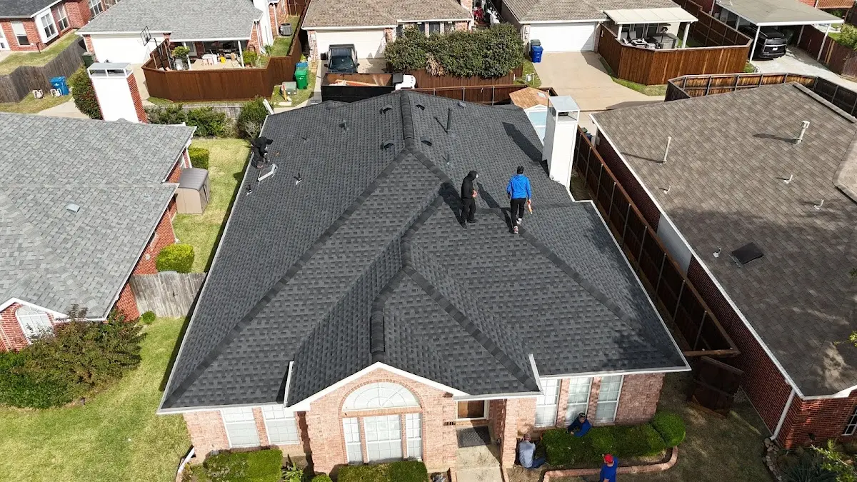 Slate & Tile Roof Repair work in progress on a Ponchatoula property